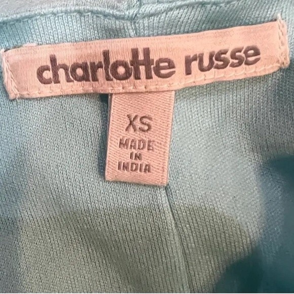 Sky blue cross back chiffon overlay dress size XS - Picture 6 of 7